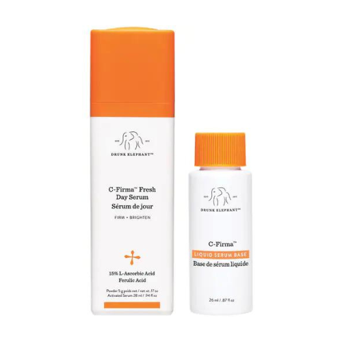 Drunk Elephant C-Firma Fresh Day Serum zonnebrandcreme huid