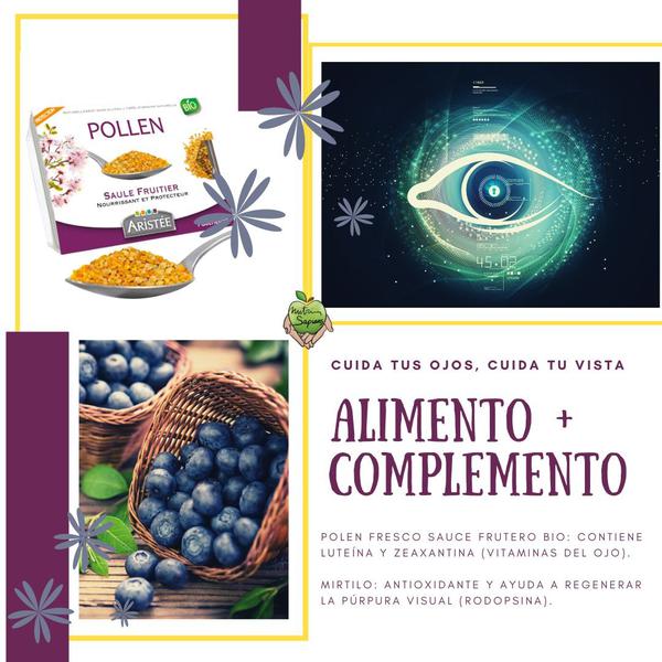 Diseño de post sobre cómo cuidar la vista para Instagram de nutriSapiens