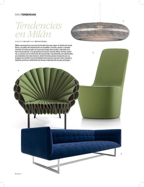 Sección Tendencias de la revista de decoración Casa Viva