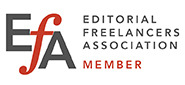 Logo: EFA - Editorial Freelancers Association Member