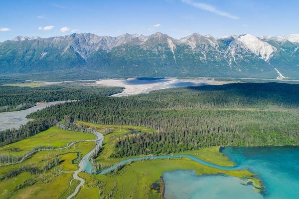 Aerial photo of the Chilkat Watershed. Aerial photo of the Chilkat Watershed.