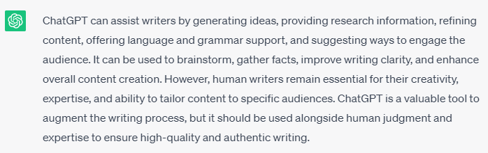 collaboration between ChatGpt and writers collaboration between ChatGpt and writers