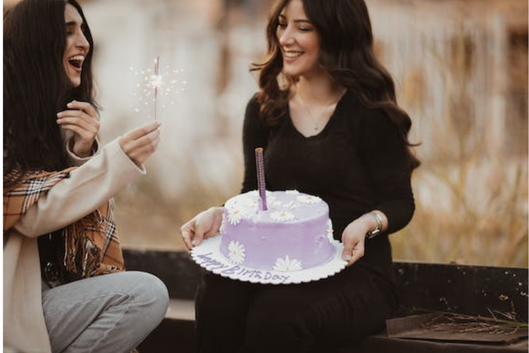 Girls celebrating birthday