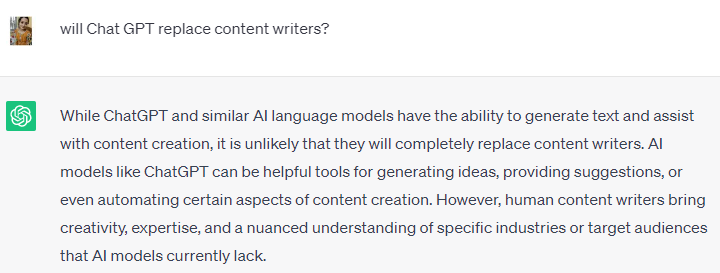 Will ChatGPT replace content writers? Will ChatGPT replace content writers?
