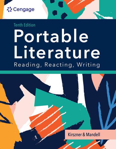 Cover of Portable Literature Textbook from Cengage Learning.