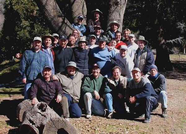 That's me on the left on one of the Men's Center's retreats