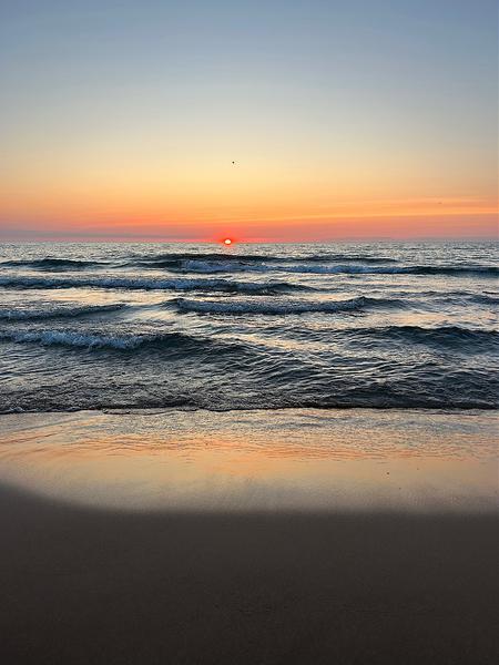 Sleeping Bear Dunes National Park beach sunset
