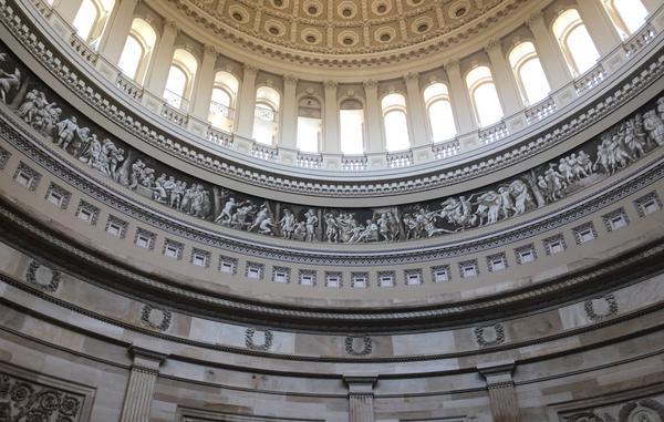 The inside of the United States Capitol