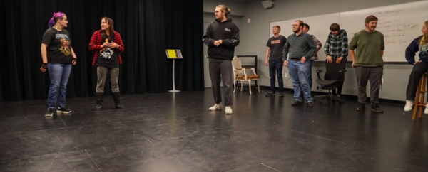 The Improv Club practices in advance of their first show