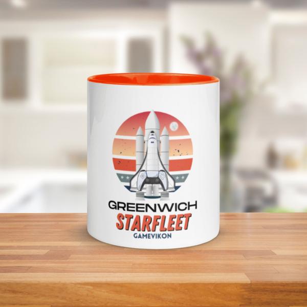 Space rocket ship themed coffee-tea mug
