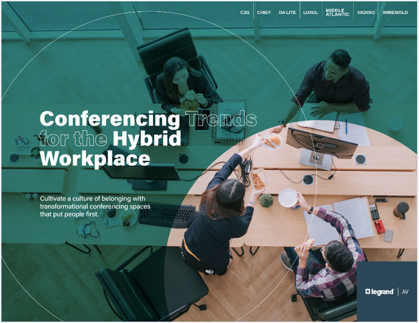 eBook Cover for the conferencing in the Hybrid workspace