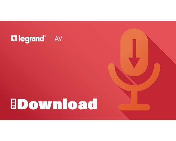 A podcast icon for Legrand AV's The Download.