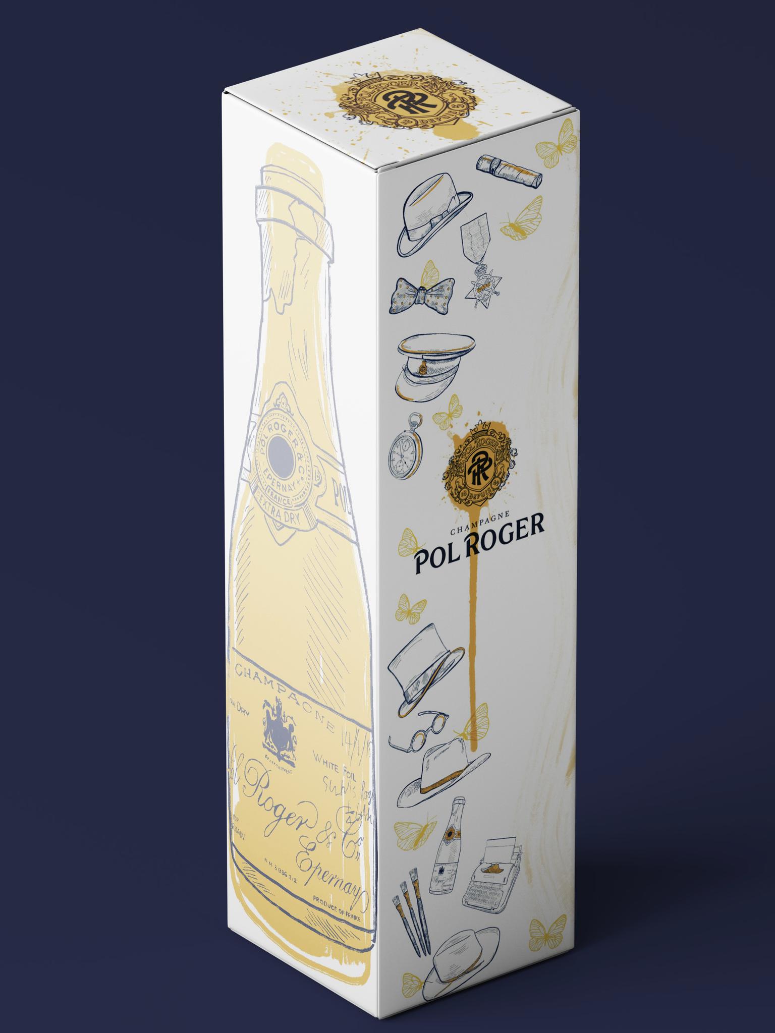 Pol Roger / Churchill Packaging Design (Front and Side)