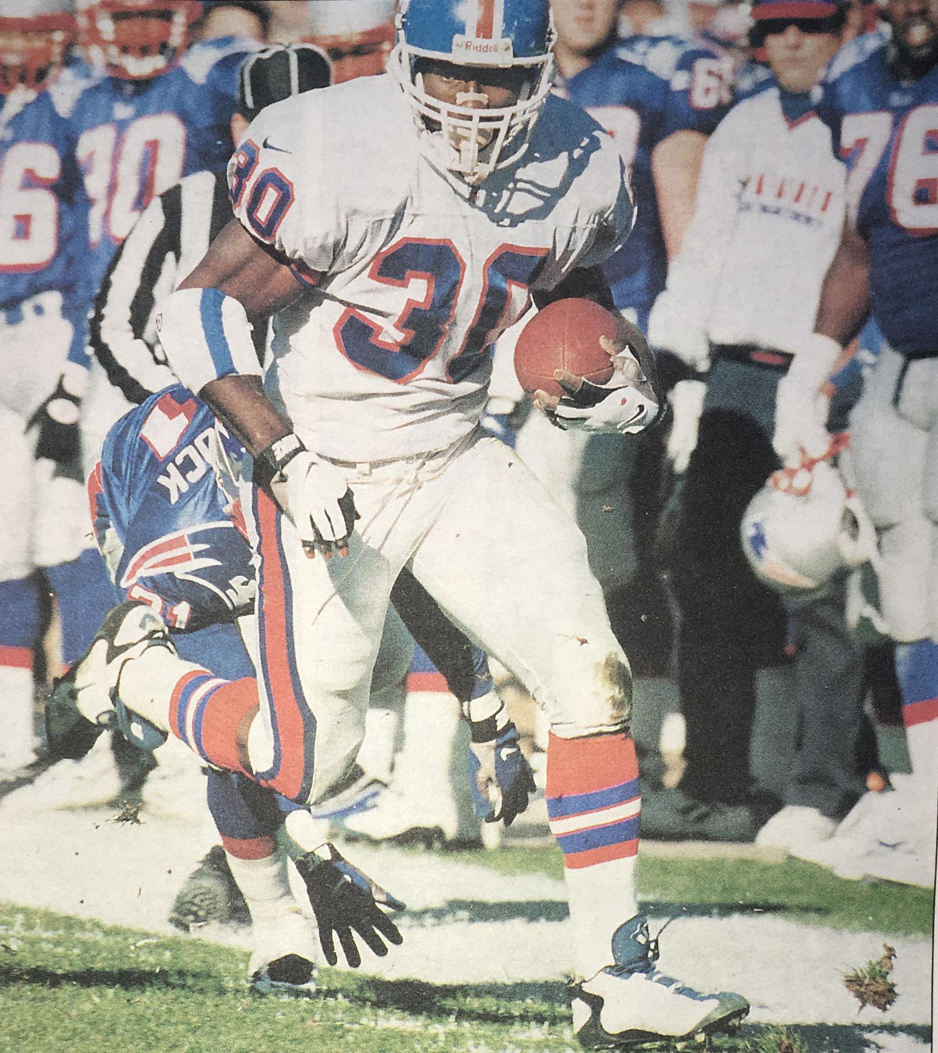 Terrell Davis ran all over the Patriots.