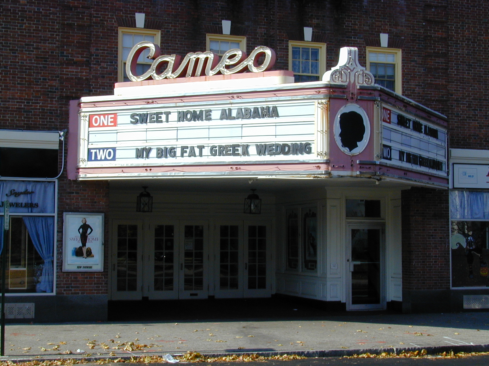 The Cameo Theatre is located in Weymouth, Mass.