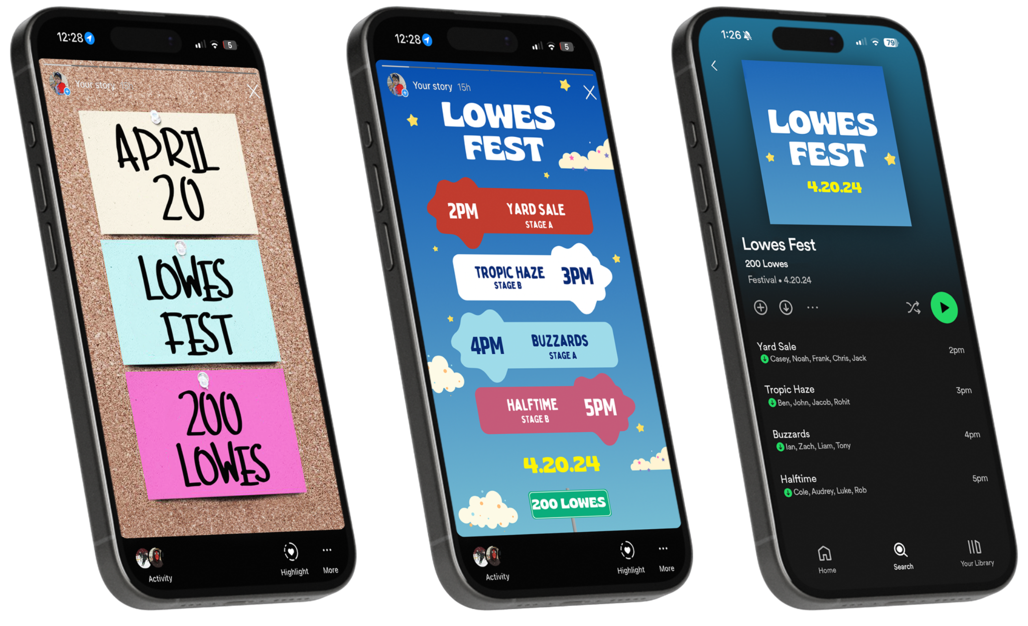 Lowes Fest Social Media Graphics