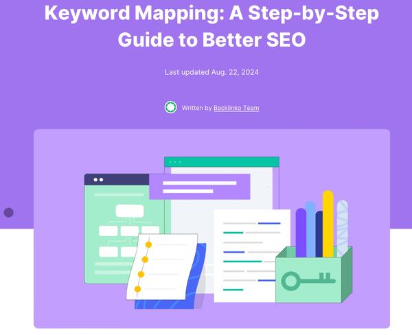 Backlinko Keyword Mapping Guide article banner Backlinko Keyword Mapping Guide article banner