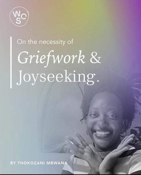 picture of the author with the title: On the necessity of griefwork and joyseeking
