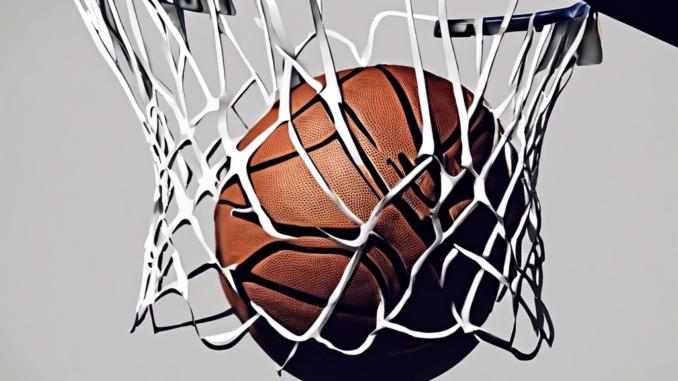 AI basketball in hoop