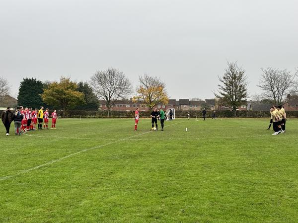 A minute's silence was observed before kick-off to honour Remembrance Sunday.