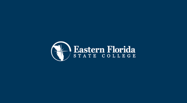 The Eastern Florida State College logo against a blue background.