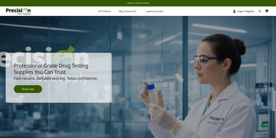 Precision Test Supply website homepage