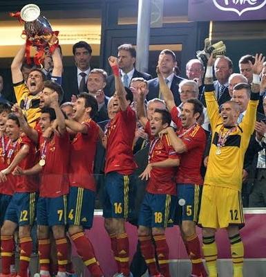 Spanien vandt verdensmesterskabet i fodbold i 2012