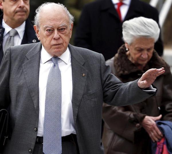 Jordi Pujol, den tyvagtige landsfader, med frue