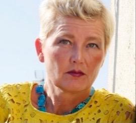 Sara Høyrup on her rooftop terrace in Barcelona