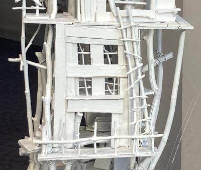 Vakkelvornt hus i vindue