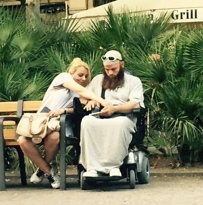 Umage par på Rambla del Raval