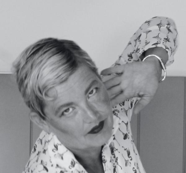 Sara Høyrup i sort/hvid