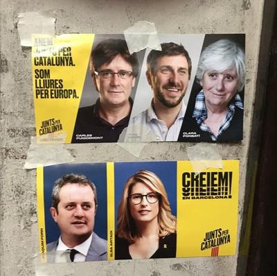 Valgplakat i Catalonien