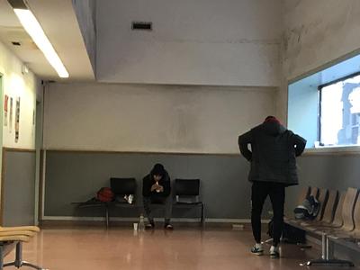 Two under-18 lads living at a Barcelona police station