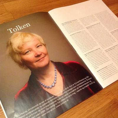 Article in Kommunikation og Sprog on the interpreter Sara Høyrup