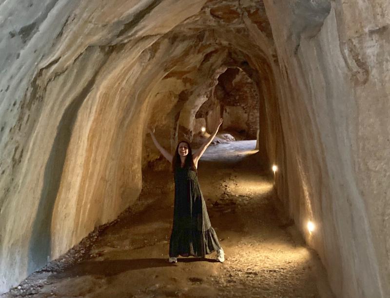 The natural cave at the heart of Château de Bonaguil in Lot-et-Garonne