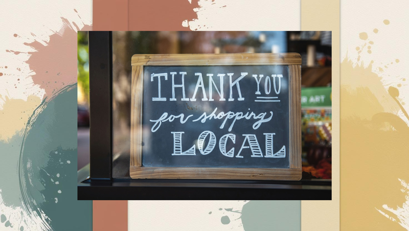 Shallow focus image of a 'Thank You for Shopping' sign at a small local business—perfect visual for a blog about attracting nearby clients through local SEO.