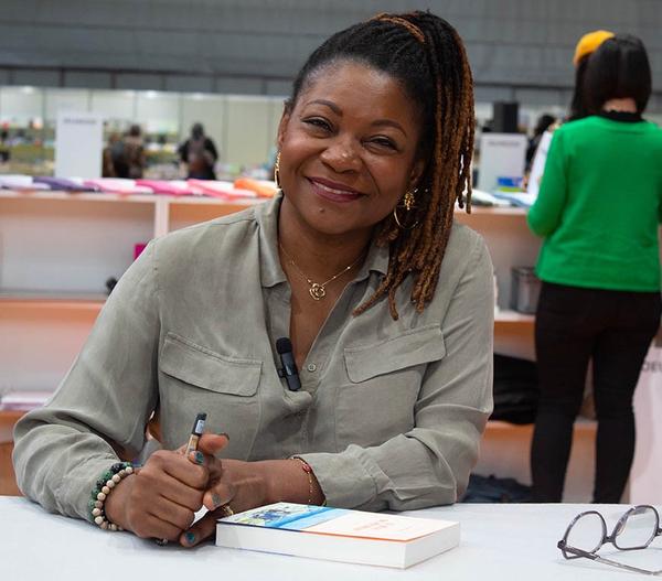 Hemley Boum, au Salon du Livre à Palexpo à Genève