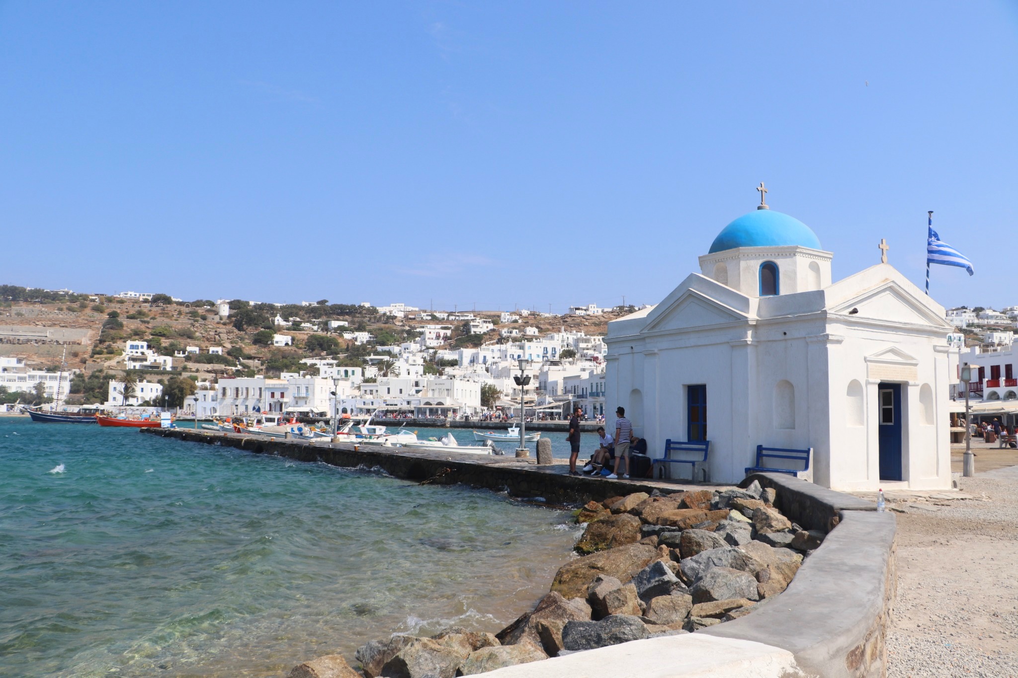 Chapel at Chora, old town Mykonos, Greece