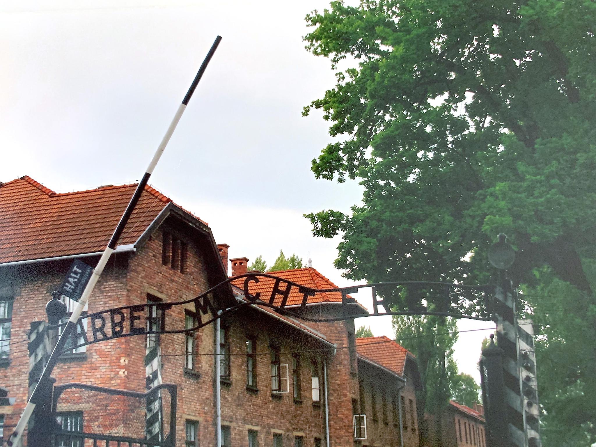 Auschwitz entrance gates