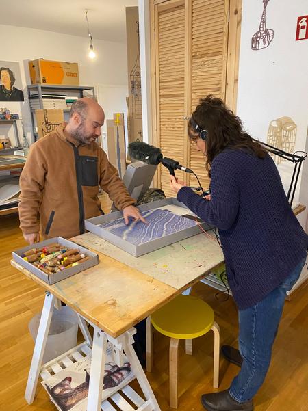 Julius Bockelt zeigt seine Linienkunst