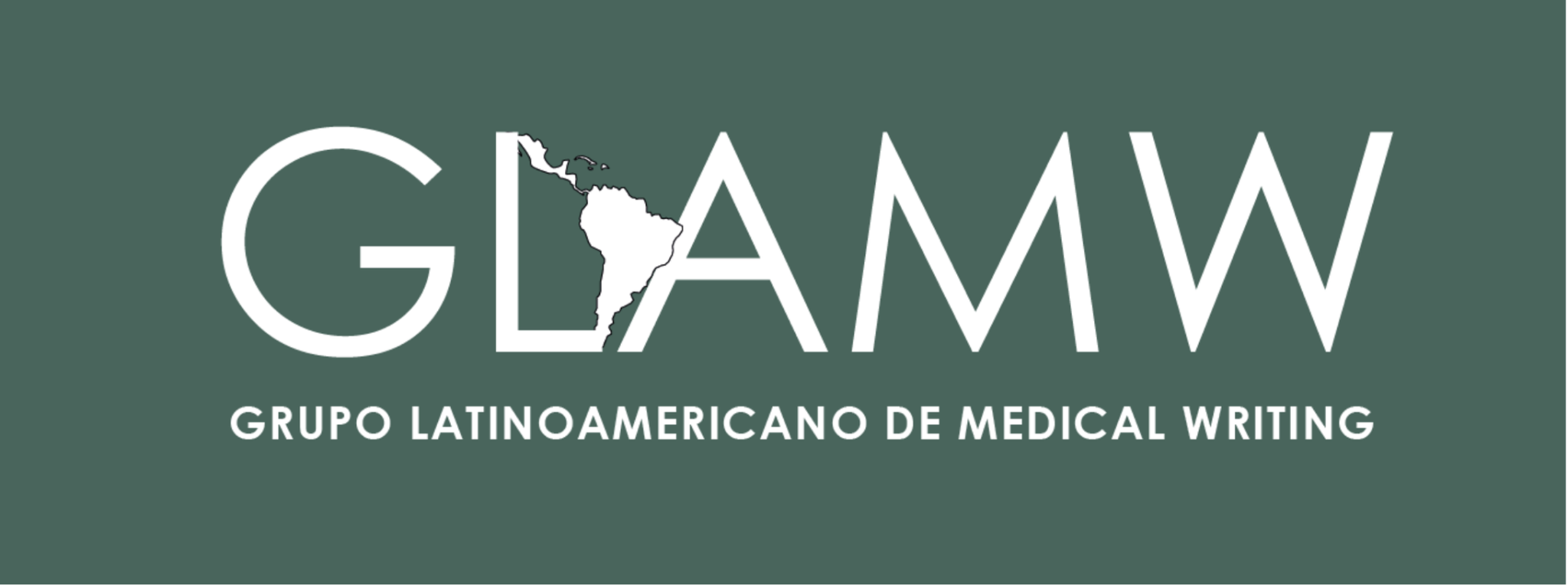 Imagen del logotipo de GLAMW con su nombre completo en el sitio web.