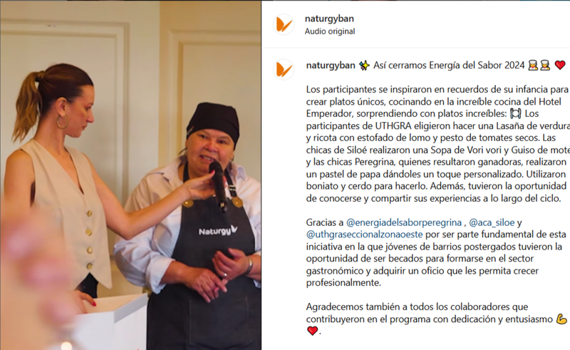 Conducción de la Final de Energía del Sabor