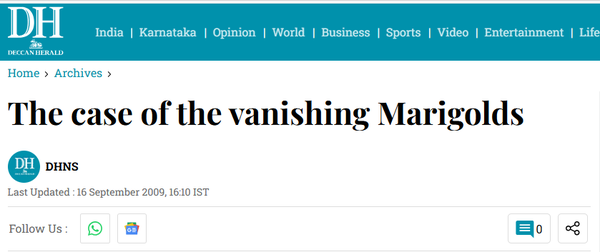 Screenshot from Deccan Herald Archives