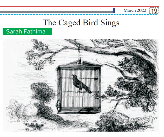 Poem: The Caged Bird Sings-Image