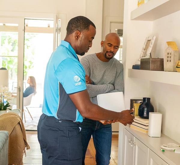 Fiber internet installation