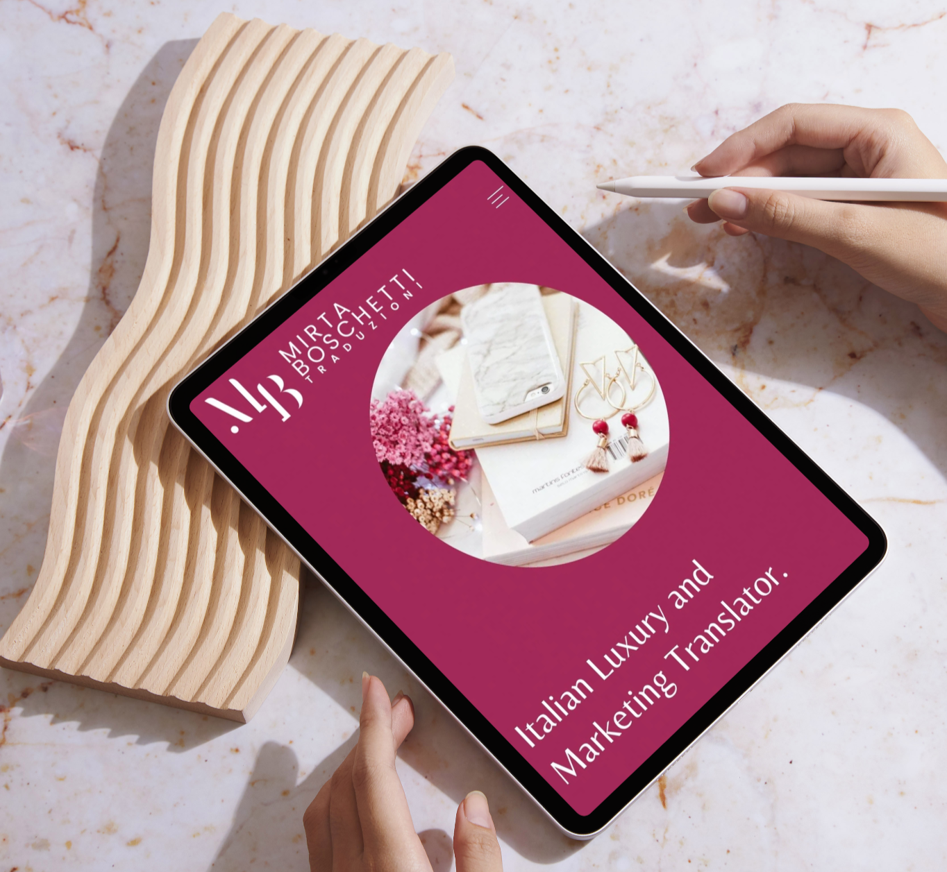 Mirta Boschetti's Italian marketing translation website