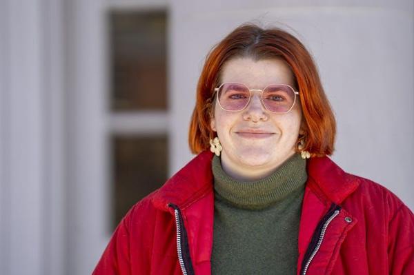 Reagan Klinger-Neviska poses for a portrait on West Green, Feb. 17, 2025.
