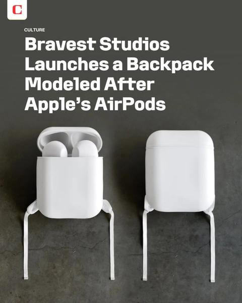 Bravest Studios AIRPACK Backpack Modeled After Apple's AirPods