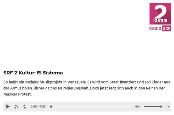 SRF 2 Kultur - El Sistema